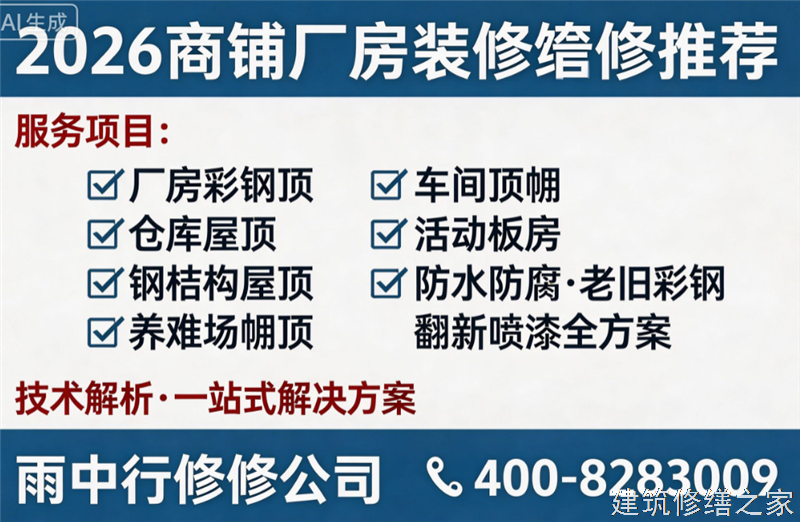 巢湖2026/9和县厂房屋面防水必坑指南